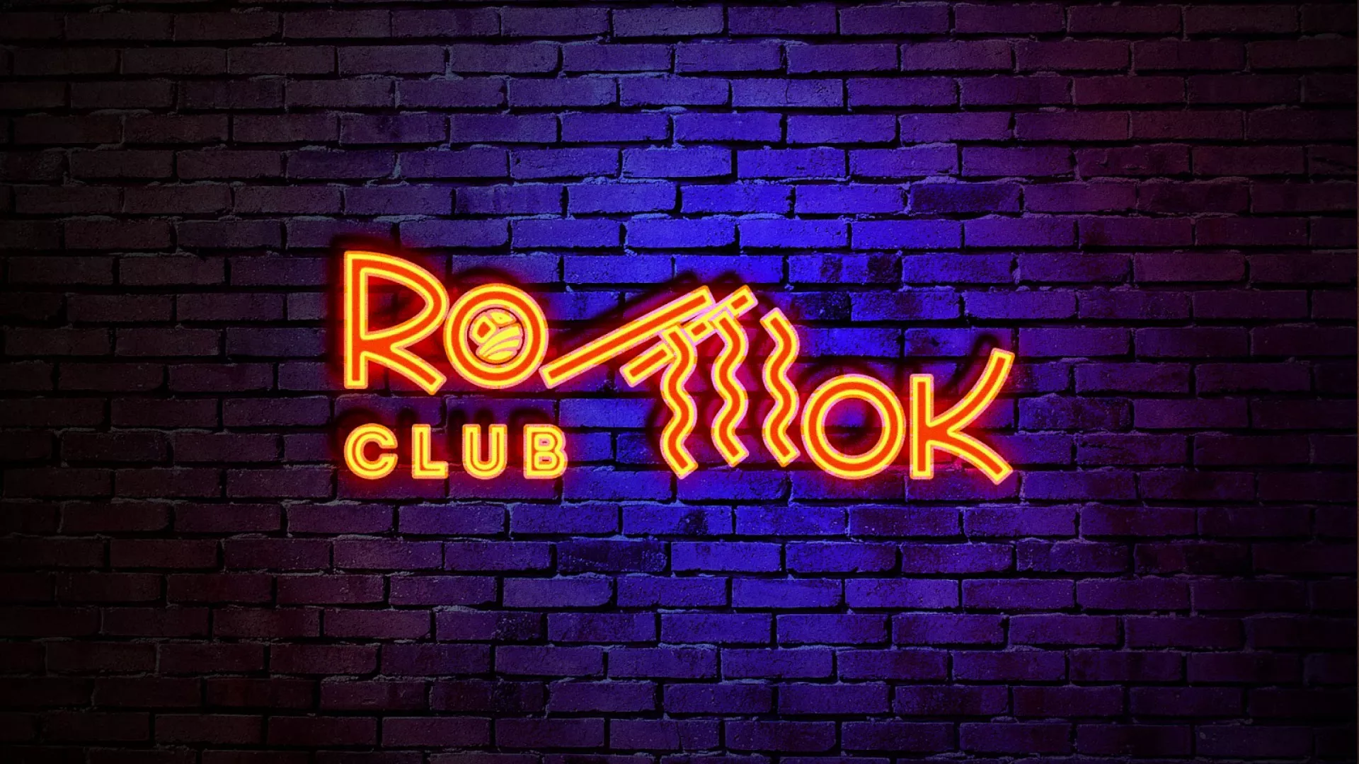 Разработка интерьерной вывески суши-бара «Roll Wok Club» в Каменке
